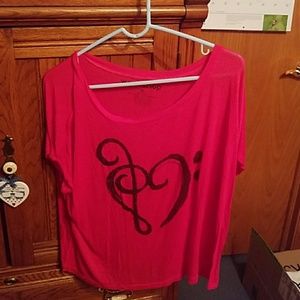 Workshop "music heart" design t-shirt